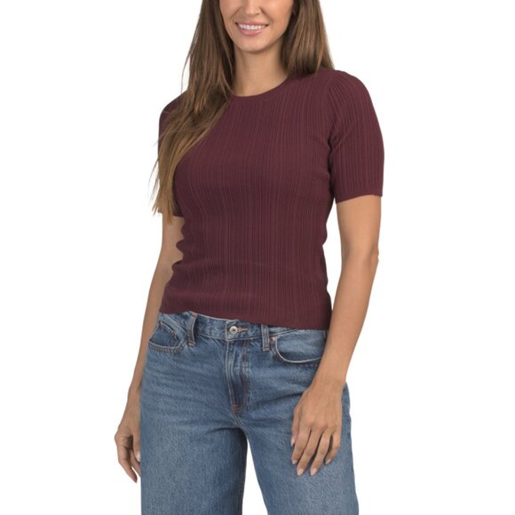 RAG & BONE Plum Camryn Tee - Picture 1 of 2